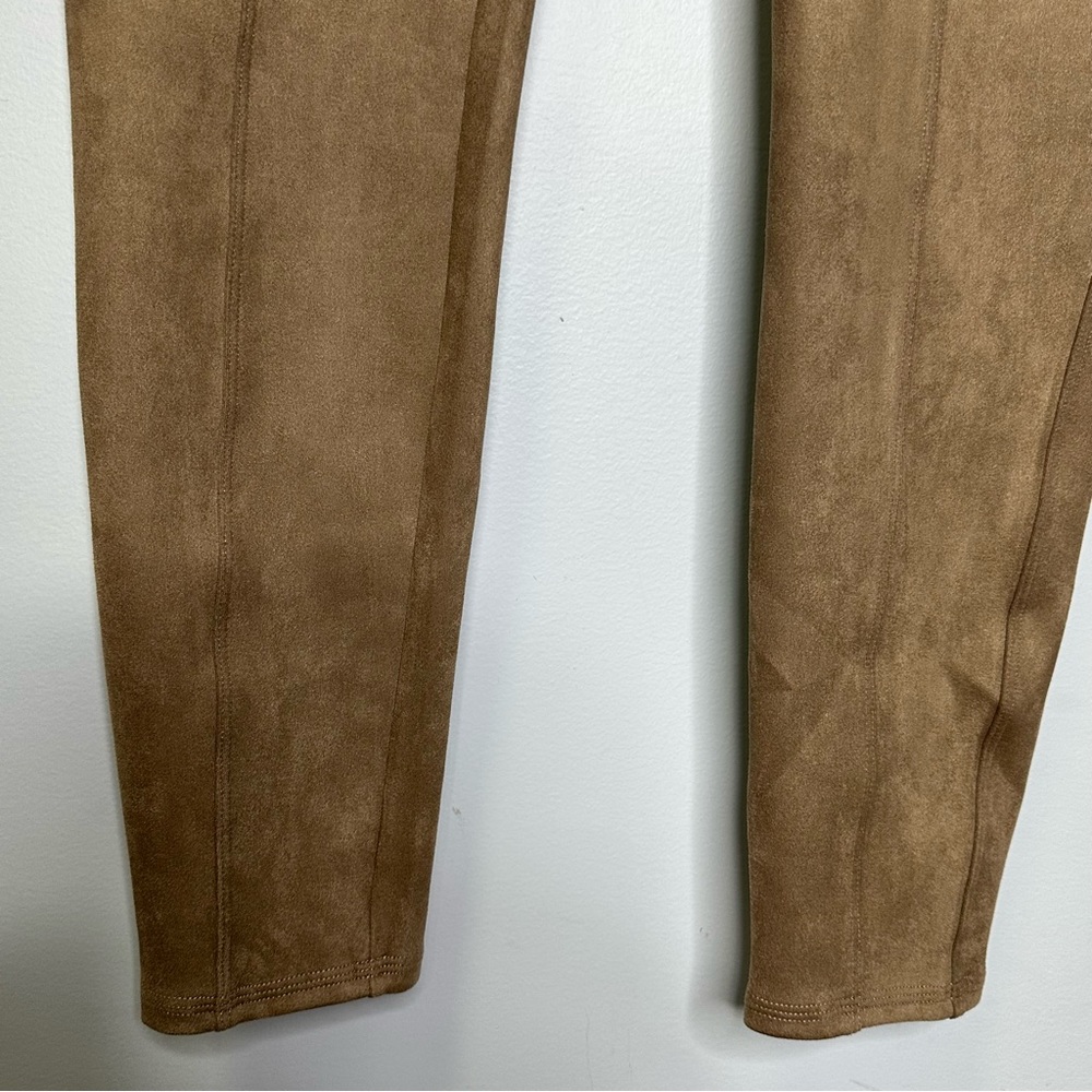 Spanx Women’s Faux Suede Slimming Leggings Pants In Beige Size XL - Picture 9 of 14